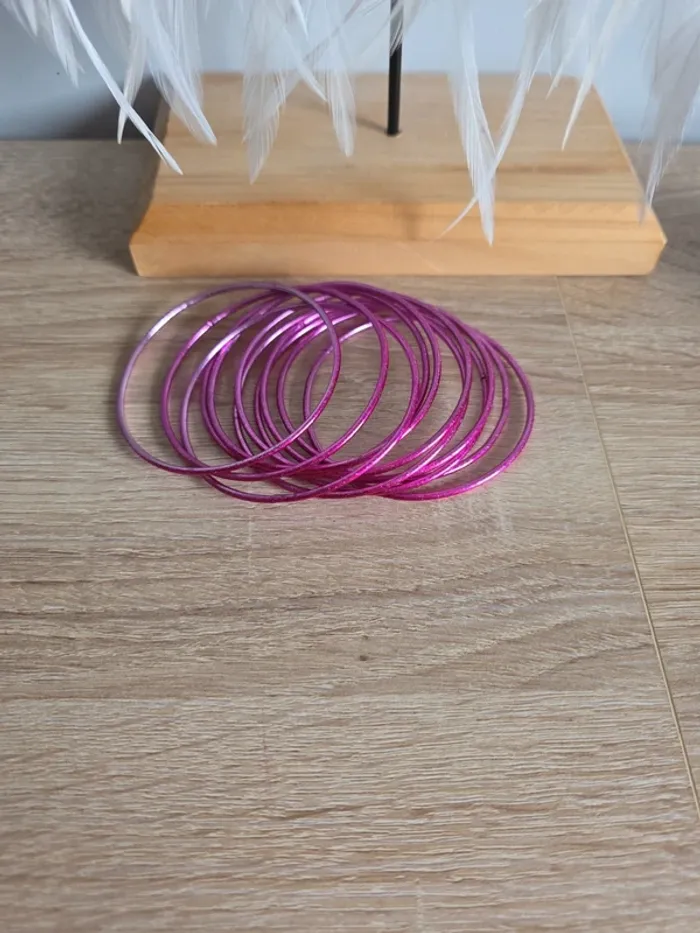 Bracelets jonc roses