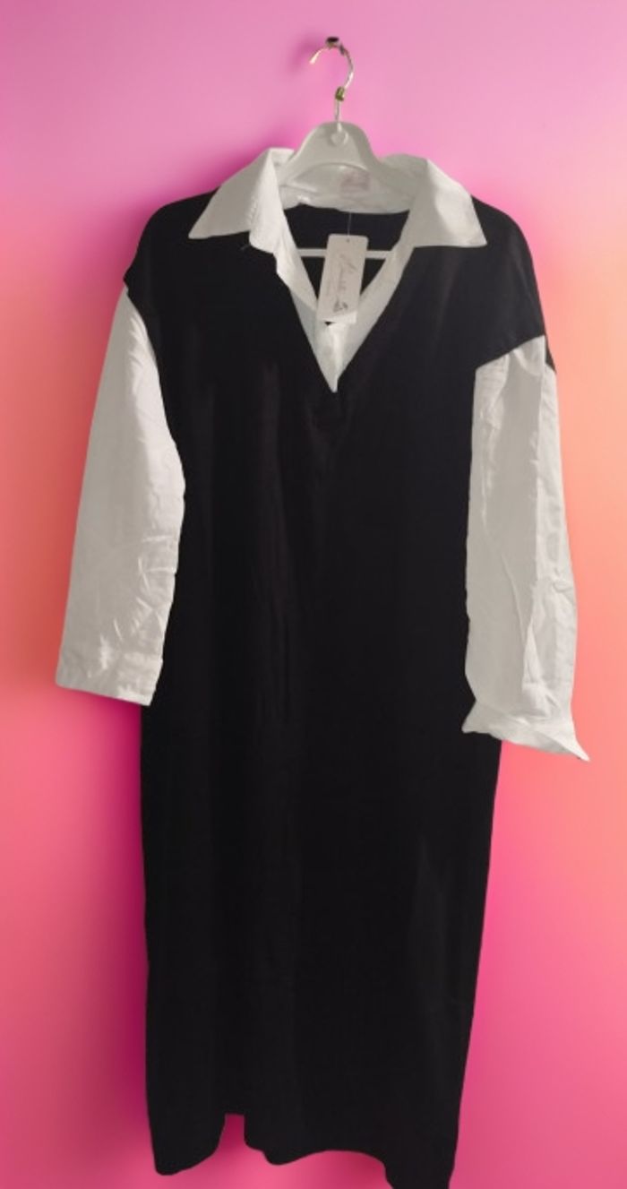 Robe chemise + pull