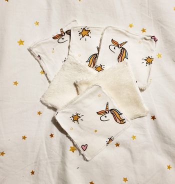 Lot de 6 lingettes - Licorne 1