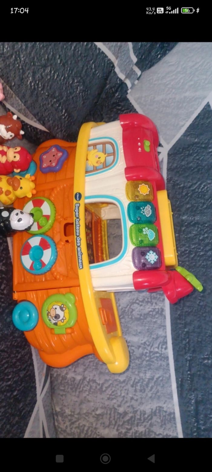 Bateau animaux interactif