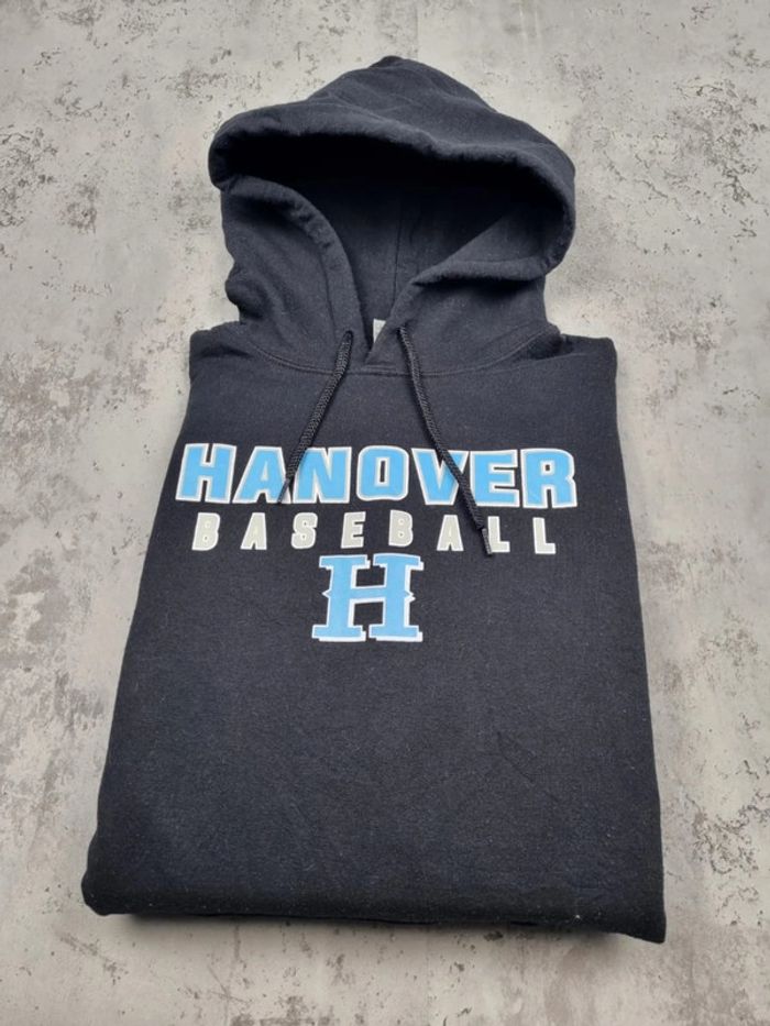 Pull à capuche noir “Hanover Baseball”, M Hommes - photo numéro 2