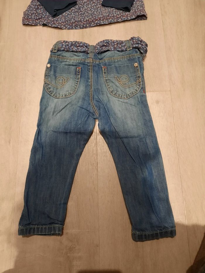Ensemble chipie blouse+pantalon jean 18 mois tbe - photo numéro 4
