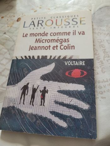 Le monde comle il va Micromegas Jeannot et Colin Voltaire