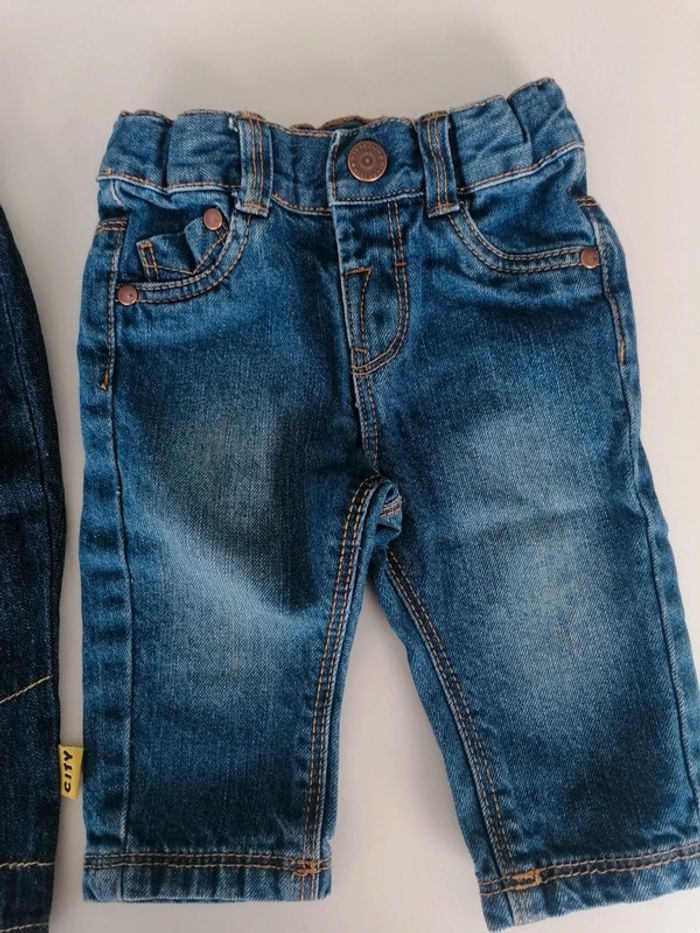 Lot 2 jeans garçon T 3 mois 👶 - photo numéro 5