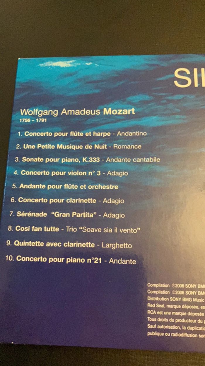 Lot 2 CD. Silence Mozart et Silence Bach. - photo numéro 4