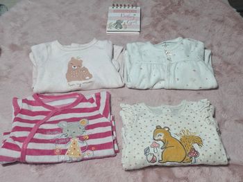 Lot 4 pyjamas bébé 3 mois 👶💖