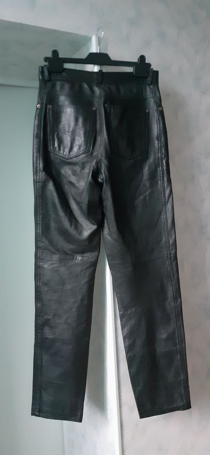 Jean en cuir taille 37 - photo numéro 2