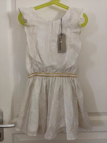 Robe feuillage 3 Pommes 5/6 ans neuve