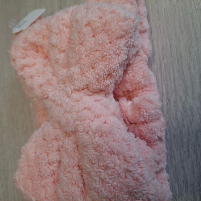 Lots de 3 bandeaux roses style matelassé avec nœuds pour soins du visage, NEUFS avec étiquettes. - photo numéro 4