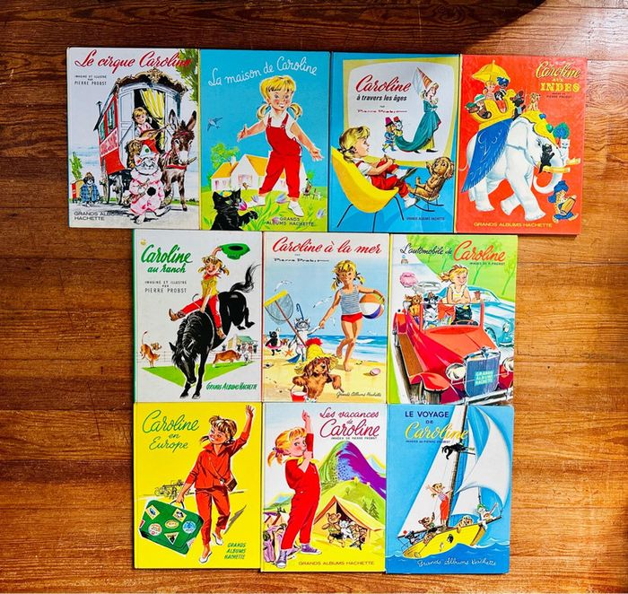 Incroyable lot comme neuf 10 livres Caroline grands formats EO Pierre Probst albums