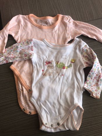 Lot de 2 body fille 3 mois