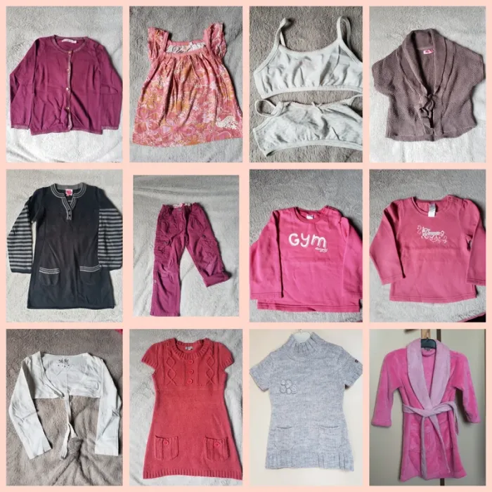 Lot de 13 vêtements filles taille 4ans