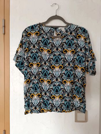 haut blouse fleurie