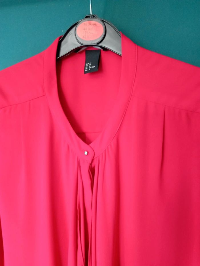 Blouse chic rouge cerise - photo numéro 2