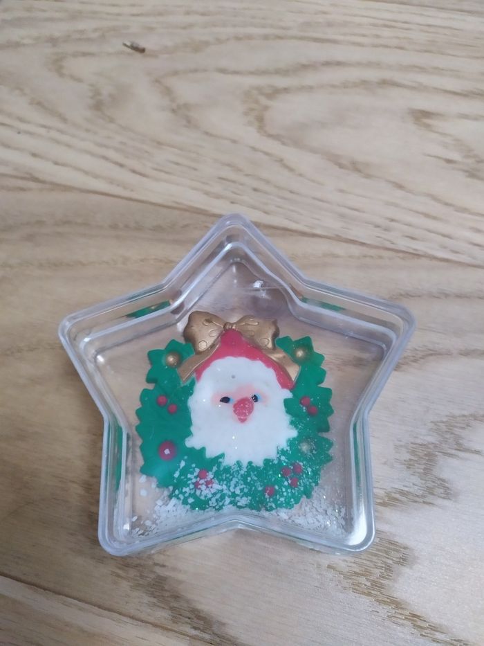 Lot de 4 boules à neige de Noël en forme d'étoile - photo numéro 3