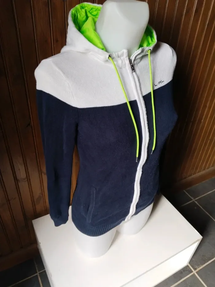 Superbe veste zippée à capuche femme marque Lauren Ralph Lauren taille 34 36 - photo numéro 7