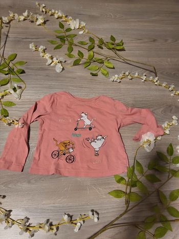 Haut rose fille kiabi 3 ans