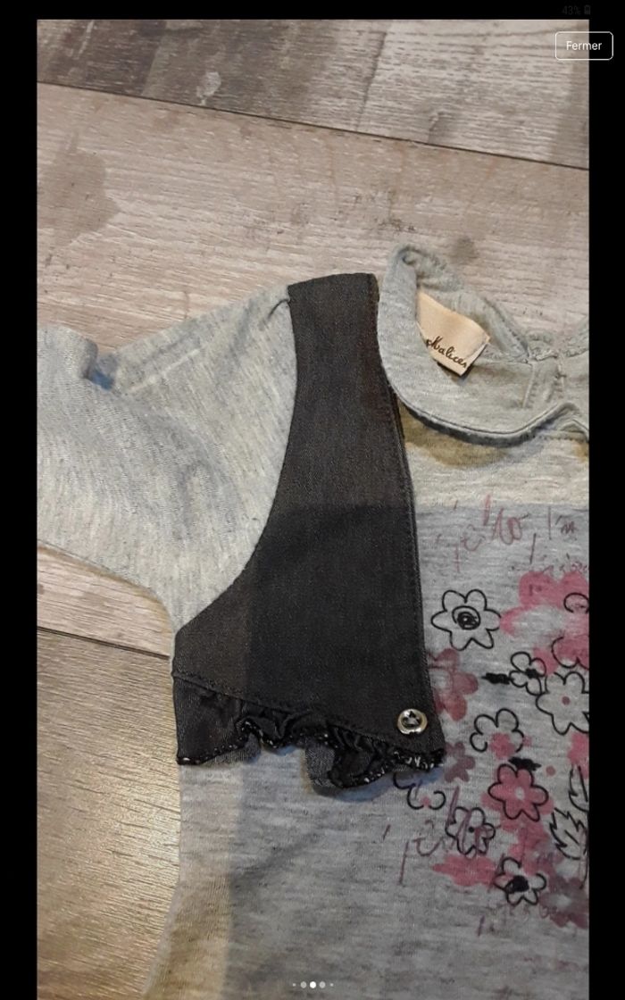 Tee shirt manche longue gris - photo numéro 4