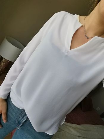 Blouse zara blanche