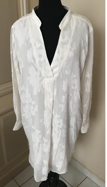 ROBE TUNIQUE "KILKY" BLANCHE - TAILLE : S