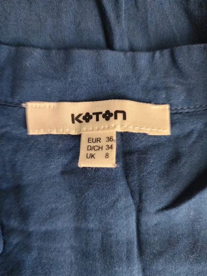 🌸Blouse bleue marine 100% viscose Koton Taille 36🌸 - photo numéro 4