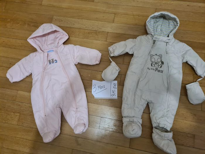 Lot de 2 Combi-pilote pour bébé - 3 mois - photo numéro 2