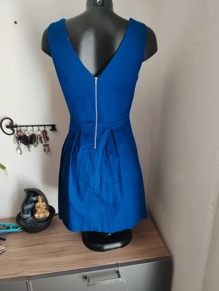 Robe bleu roi camaïeu taille 40 - photo numéro 3