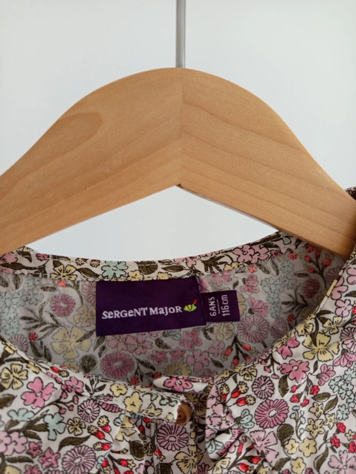 Blouse chemise fleurie Liberty Sergent Major 6 ans - photo numéro 2