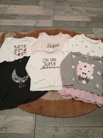 Lot de 6 pulls 6 mois fille