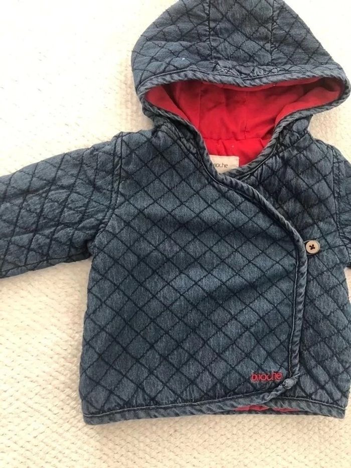 Veste bébé garçon bleue 3 mois - photo numéro 2