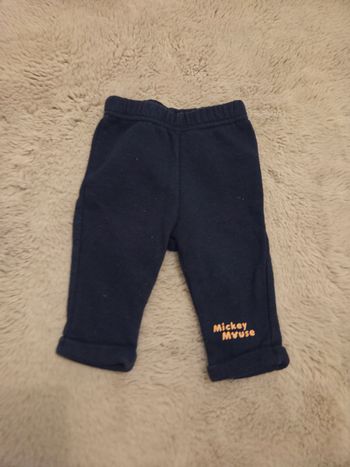 Pantalon bébé 3 mois Disney Mickey Mouse bleu tres bon etat