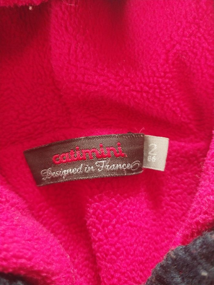 Gilet manteau chaud Catimini 2 ans – doublure polaire & capuche - photo numéro 4