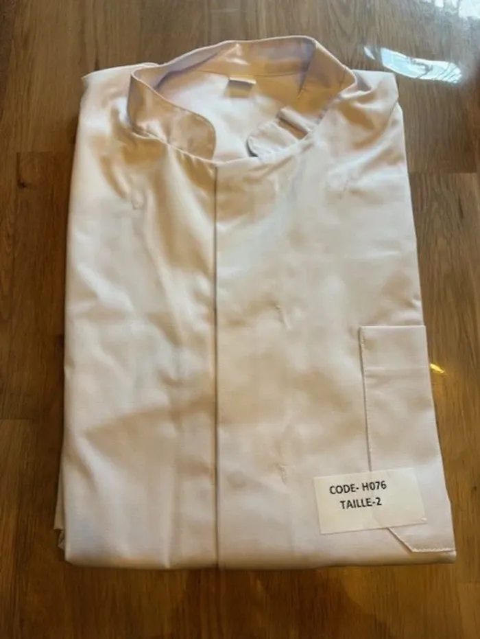 blouse blanche longue de travail homme taille 38 / M neuve - photo numéro 3