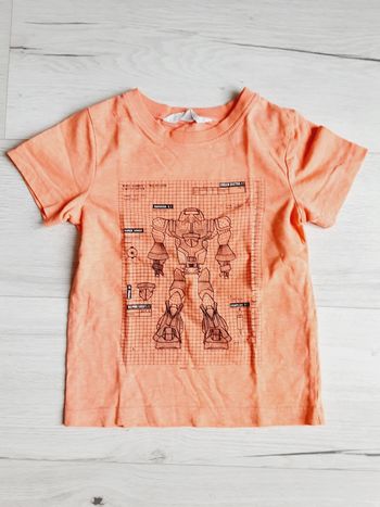 Vêtement garçon tee-shirt manches courtes H&M robot 4 ans