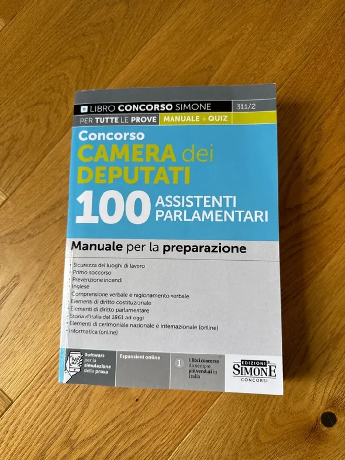Livre concorso caméra dei députati 100 assistenti parlamentari