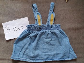 Jupe avec bretelles kiabi, 3 mois