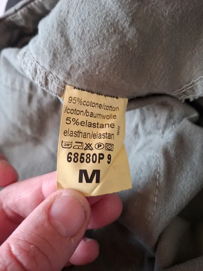 Pantalon kaki avec empiècement - photo numéro 4