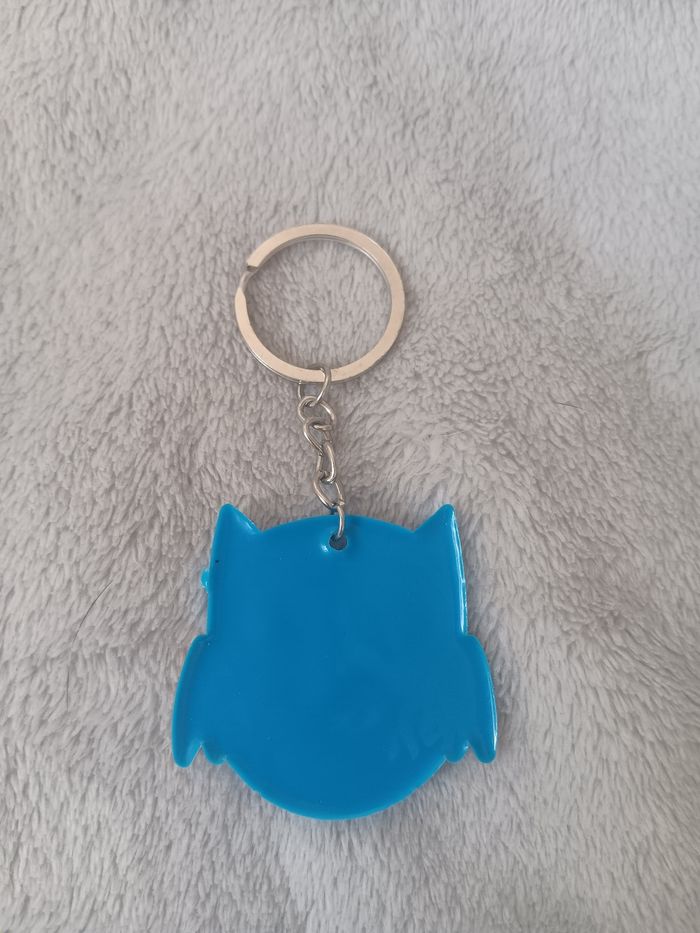 Porte cle hiboux bleu - photo numéro 2