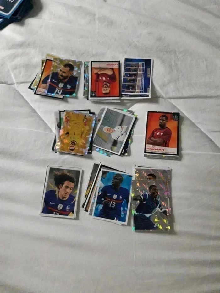 Lot 83 Cartes foot panini équipe de France