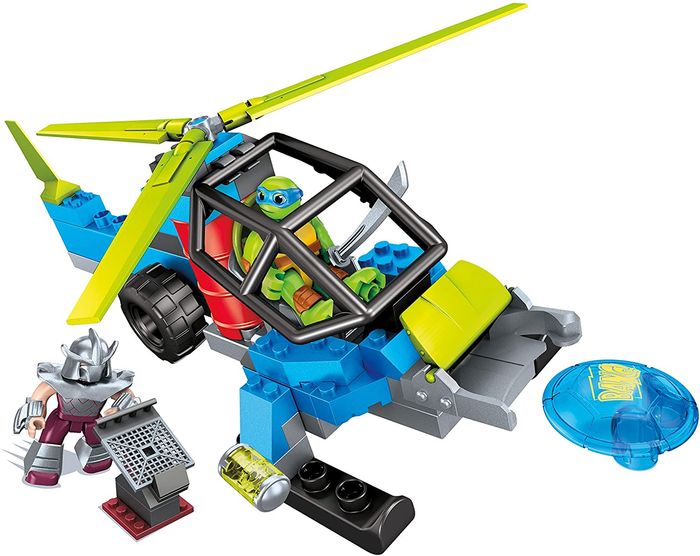 TORTUES NINJA HELICOPTERE SHREDDER ET LEO jeu construction DMX11 - photo numéro 4