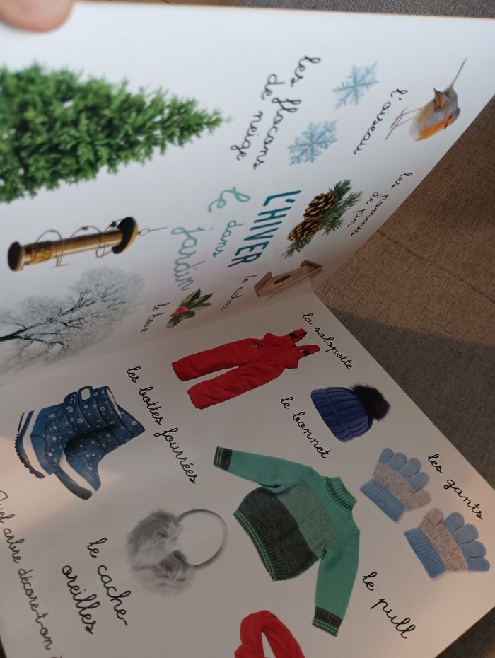 Livre cartonné imagier joyeux Noël mon bébé neuf - photo numéro 3