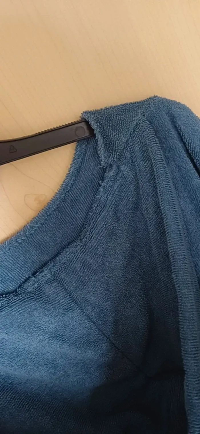 Poncho de bain h2o at home, bleu denim - photo numéro 5