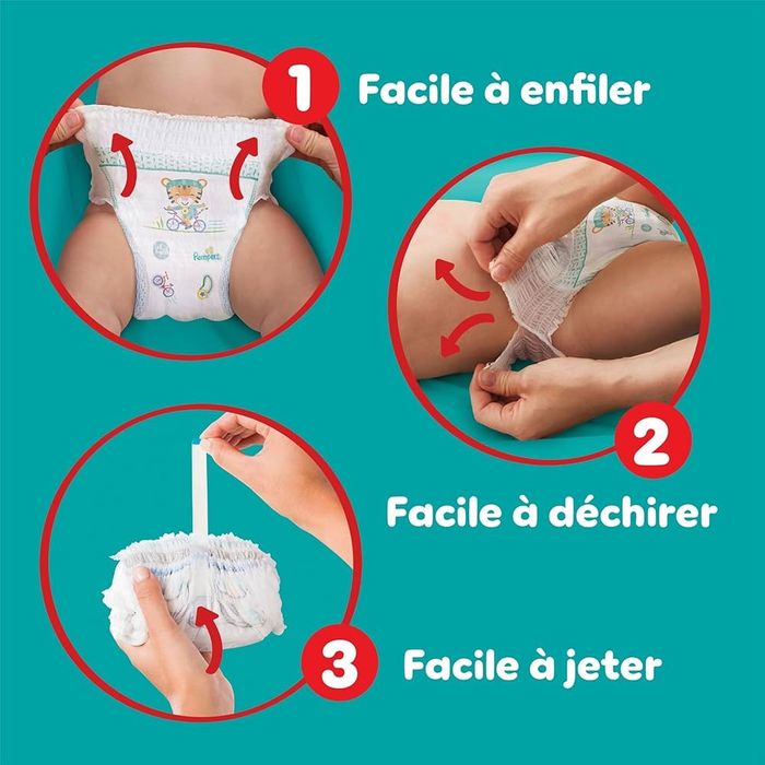 Pampers Baby-Dry Pants Taille 4, 27 Couches-Culottes, 9kg-15kg - photo numéro 3
