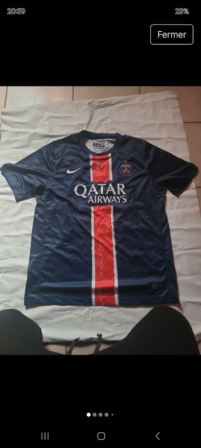 Maillot psg avec étoiles brodé - photo numéro 8