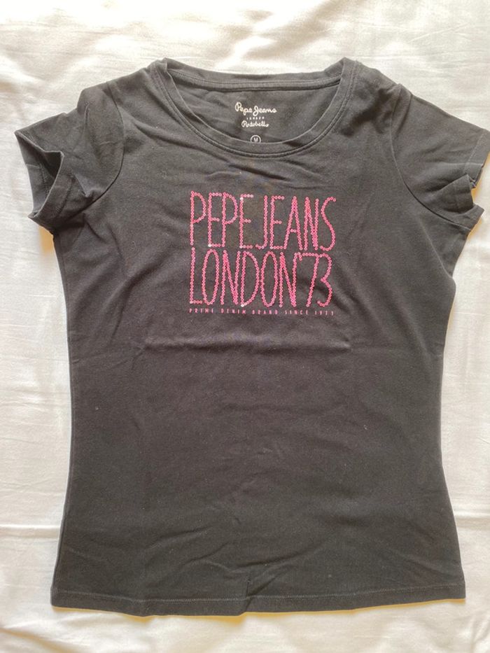 T-shirt noir Pepe Jeans