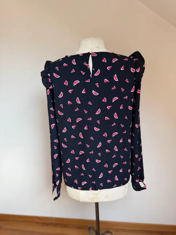 Superbe blouse fluide neuve Rue des Abesses 🌸 T 1 36 38 - photo numéro 6