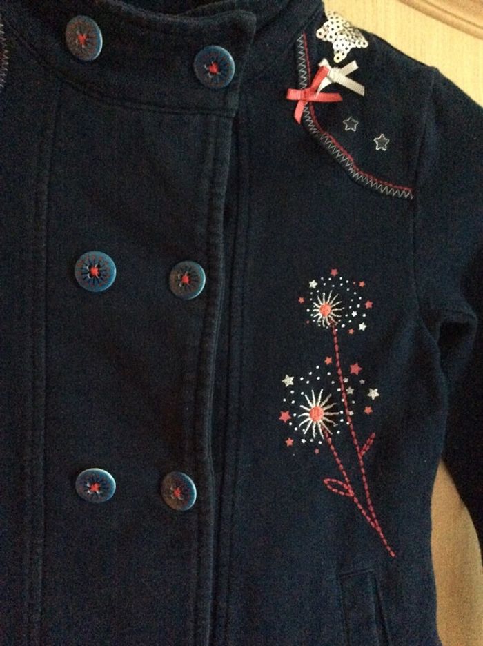 Petite veste bleue marine coton elasthanne - Orchestra 4a - photo numéro 3