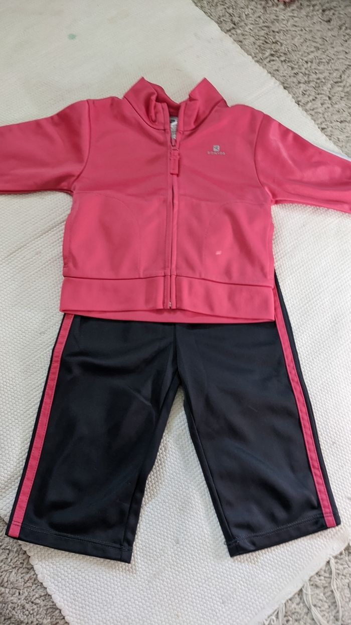 Survêtement rose 12 mois Domyos