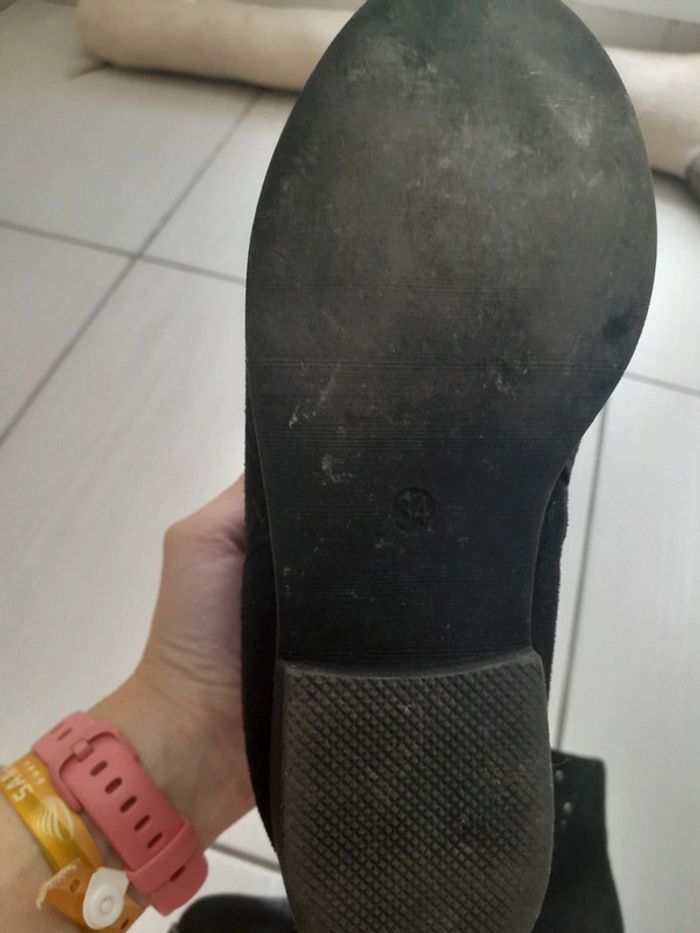 Bottines basses noires fille 34 - photo numéro 3