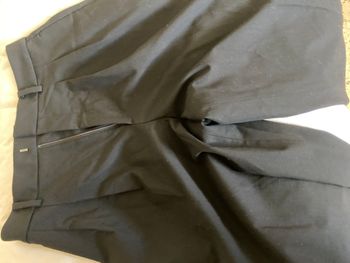 Pantalon noir plissé